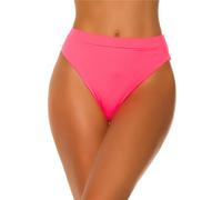 Sexy Donna High Cintola Mutande Del Bikini Brazilian-Cut Neon Corallo #BI744