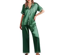 Sexy Donna Hot per Sesso Forte Mutande Donna Sexy Pigiama da Pigiama Completo da Pantaloni Set Indumenti Notte in Camicia Notte Set E Abbigliamento Aperto Green XXXL