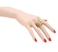 Sexy Donna Metallo Oro Anello Exeptional Stile Gioielli Bird Testa Aquila Fascia