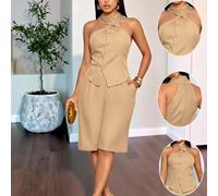 Sexy, elegante, casual e adatto per il pendolarismo, questa camicia/top di stile irregolare in giallo zenzero di alta qualità con un tocco vintage è perfetta per la primavera e l'estate. L,M,S,XLColor