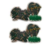 Sexy Femminile Soldato Indossare Bikini Non Essere Povero PVC Morale Patch Tactical Militare Emblema Distintivi Cucire Appliques