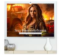Sexy Feuerwehrfrauen: Hitzige Heldinnen zwischen Lippenstift und Löscheinsatz (hochwertiger Premium Wandkalender 2026 DIN A2 quer), Kunstdruck in Hochglanz: Flammende Feuerheldinnen im Einsatz