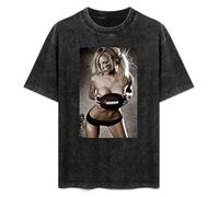 Sexy Hot American Soccer Girl Naked Mens T-Shirt Black Unisex Tee M