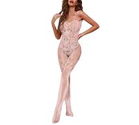 Sexy Hot Sesso Lingerie Sexy Donna Con Apertura Calze A Rete Bodystocking Nylon Lingerie Per Donna Calza Intera Body Con Apertura Sul Cavallo Calze Rosso Pink One Size