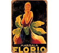 Sexy Lady Marsala Florio Retro Look Tin Tin 20 x 30 cm Decorazione Poster Segno per la Casa Cucina Bagno Fattoria Giardino Garage Citazioni Ispirazionali Decorazione Da Parete