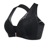 Sexy Lingerie Donna Pizzo Donna Sexy Lingerie San Reggiseno da Elastico con Chiusura Frontale Tools Hot per Sesso Hard Black 95d