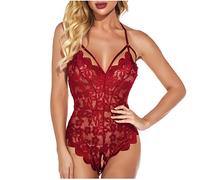 Sexy Lingerie for Women Chemise Teddy Lace Lingerie Sexy Babydoll Sleepwear Sex One Piece Lingerie Roleplay Lingerie for Holiday Travel