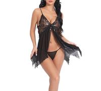 Sexy Lingerie Lingerie Sexy Donna Con Apertura Abiti Da Boudoir Per Indumenti Da Notte In Pizzo Donna Taglie Forti Langeray Secret Rosso Abbigliamento Black Xxxl