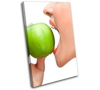 Sexy Lips Apple Food Kitchen SINGLE TELA parete arte foto stampa
