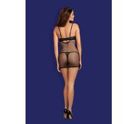 Sexy mini dress + perizoma a rete Obsessive Redella chemise e thong sottoveste