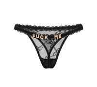 Sexy Outfit Perizoma Sexy da Donna Intimo Divertente con Strass Dorati Parola Speciale Vedi Attraverso Mutandine a Vita Bassa Slip Bikini con Perizoma in Pizzo Mutande impertinenti