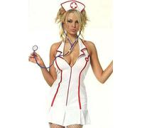 Sexy Piccolo Infermiera Costume Set Bianco-Rosso