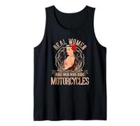 Sexy Real Chick Ride Motociclette Donne Biker Babe Pin Up Canotta