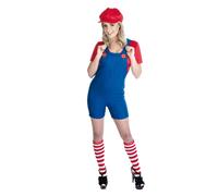 Sexy Rosso Idraulico Costume Adulti