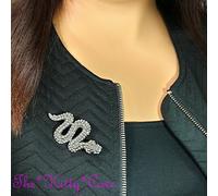 Sexy Serpente Rettile Cleopatra Animale Spilla Perno Con Cristalli Swarovski