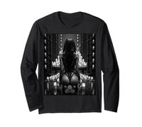 Sexy Shibari Art Tees - Donna Sexy in Corda Shibari in B & W Maglia a Manica