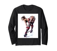 Sexy Shibari Art Tees - Donna Sexy in Corda Shibari Rossa Maglia a Manica