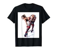 Sexy Shibari Art Tees - Donna Sexy in Corda Shibari Rossa Maglietta