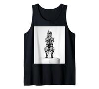 Sexy Shibari Art Tees - Modello in Corda Shibari su piedistallo BW Canotta