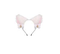 Sexy Soft Cat Ears Headbands Collar Erotic Cute Fox Tail Anal Plug Adult Game Shop Nipple Clip SM Sex Toys For Female Male(White ear)