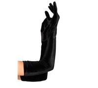 Sexy Stretch Velvet Opera Length Gloves - Womens