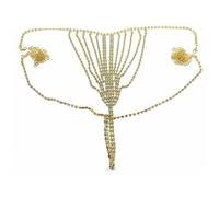 Sexy Stringa di Strass Perizoma Cristallo, Diamante Catena del Scintillante Catena del Corpo Cristallo Mutandine, Strass Biancheria Intima Gioielli Perizoma in Catena Corpo