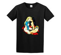 Sexy Super Woman Kissing Lesbian Pride O-Neck 100% Cotton Short Sleeve Unisex T-Shirt XXL