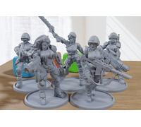 Sexy Tempesta Babes - 3D Stampato Proxy Figure per Sci-Fi Miniatura Piano Tavolo