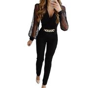 Sexy Tute Donna Pantaloni Vestito Abito Elegante Cocktail Party Monopezzi Solide Tute da Sera Rompers Cerimonia Tuta Lungo Playsuit Jumpsuit Traspirante e Leggero