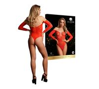 Sexy Tutina Rossa Trasparente In Pizzo Erotica One Size Aperta Hot Per Lei