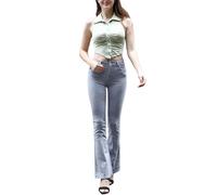 Sexy Woman Jeans Cabana Donna con Tasche (AF080 Grigio, M)