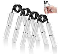 Sexyhot Metal Hand Grip 4pcs, Metal Gripper Pinza 50/100/150/200LB, Esercizio per le Dita, Fitness Domestico, Prevenzione Delle Malattie Della Mano, Riabilitazione (Argento)