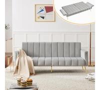 Seyakany Divano letto 2 posti,Telaio del letto,Tessuto velluto,divano letto pieghevole con gambe ausiliarie,con funzione sonno,adatto al soggiorno, camera da letto,Home cinema,Camera degli