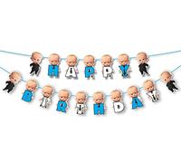 Seyal® Bby Boss Happy Birthday Banner