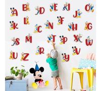 Seyal® WTD - Adesivo da parete con alfabeto con Topolino A - Z