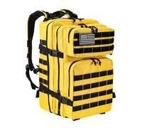 SEYATULLH Zaini tattici militari 30/45L Grande per Army Molle Daypack 3 Giorni Bug Out Bag per sport all'aria aperta Escursionismo Campeggio Alpinismo Trekking, Giallo, Taglia unica