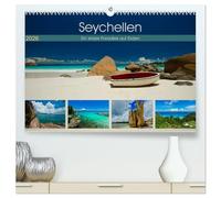 Seychellen - Ein letztes Paradies auf Erden (hochwertiger Premium Wandkalender 2026 DIN A2 quer), Kunstdruck in Hochglanz: Die Seychellen sind berühmt ... sowie die spektakuläre Fauna und Flora!