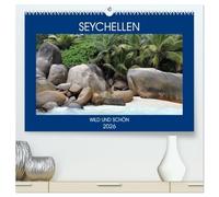 Seychellen - Wild und Schön (hochwertiger Premium Wandkalender 2026 DIN A2 quer), Kunstdruck in Hochglanz: Erleben Sie die Inseln der Seychellen in ihrer vollen Pracht