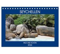 Seychellen - Wild und Schön (Tischkalender 2026 DIN A5 quer), CALVENDO Monatskalender: Erleben Sie die Inseln der Seychellen in ihrer vollen Pracht