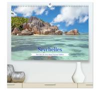 Seychelles - Des îles de rêve dans l'océan Indien (Calendrier mural 2026 DIN A2 vertical) calendrier de bureau: Photos des belles îles de Mahé et La Digue.