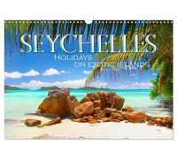 Seychelles, Holidays on Exotic Islands (Wall Calendar 2026 DIN A3 landscape), CALVENDO 12 Month Wall Calendar: Explore beautiful tropical coral ... visit this incredible tourist spot as well.