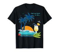 Seychelles Palme Spiaggia Isole Souvenir Maglietta
