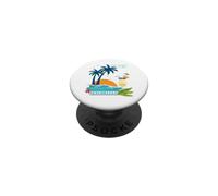 Seychelles Palme Spiaggia Isole Souvenir PopSockets PopGrip Adesivo