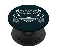 Seychelles Paradiso Tropicale Palme Isola La Digue Souvenir PopSockets PopGrip Adesivo