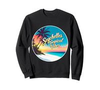 Seychelles Tropical Vibes Beach vacanze estive Sun Souvenir Felpa