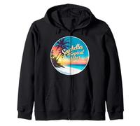 Seychelles Tropical Vibes Beach vacanze estive Sun Souvenir Felpa con Cappuccio