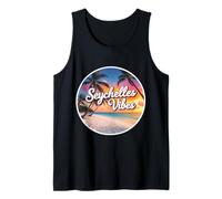 Seychelles Vibes Beach vacanze estive tramonto Sun Souvenir Canotta