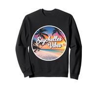 Seychelles Vibes Beach vacanze estive tramonto Sun Souvenir Felpa