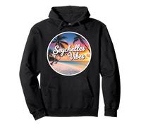 Seychelles Vibes Beach vacanze estive tramonto Sun Souvenir Felpa con Cappuccio