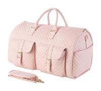 seyfocnia Borsone convertibile da viaggio, borsone porta indumenti, per uomini e donne, borsa da viaggio 2 in 1 da appendere, Rosa-2 tasche-gz, alla moda